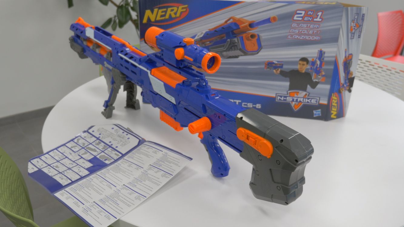 Nerf Elite LongShot CS-6 - Démo du blaster en français 