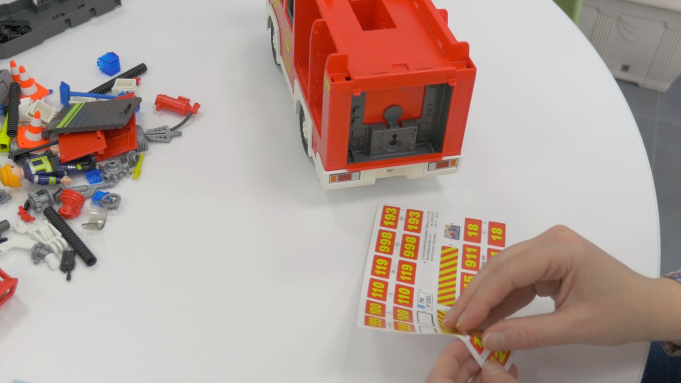 Playmobil 5363 (+6914) : le fourgon de pompier - Démo City action