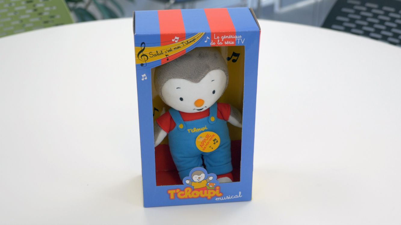 Jemini Peluche T'choupi musical 20 cm - Comparer avec