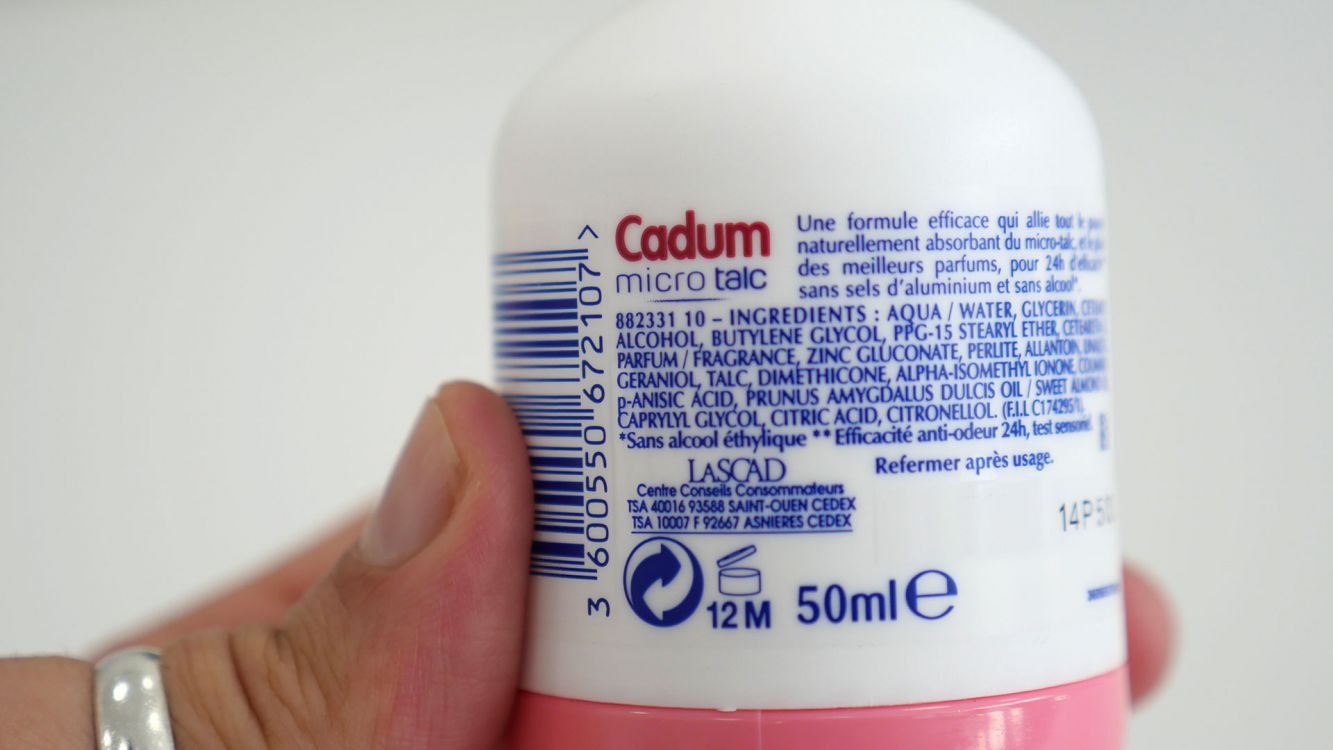 Cadum Déodorant 24 h fraîcheur pivoine - Micro Talc 