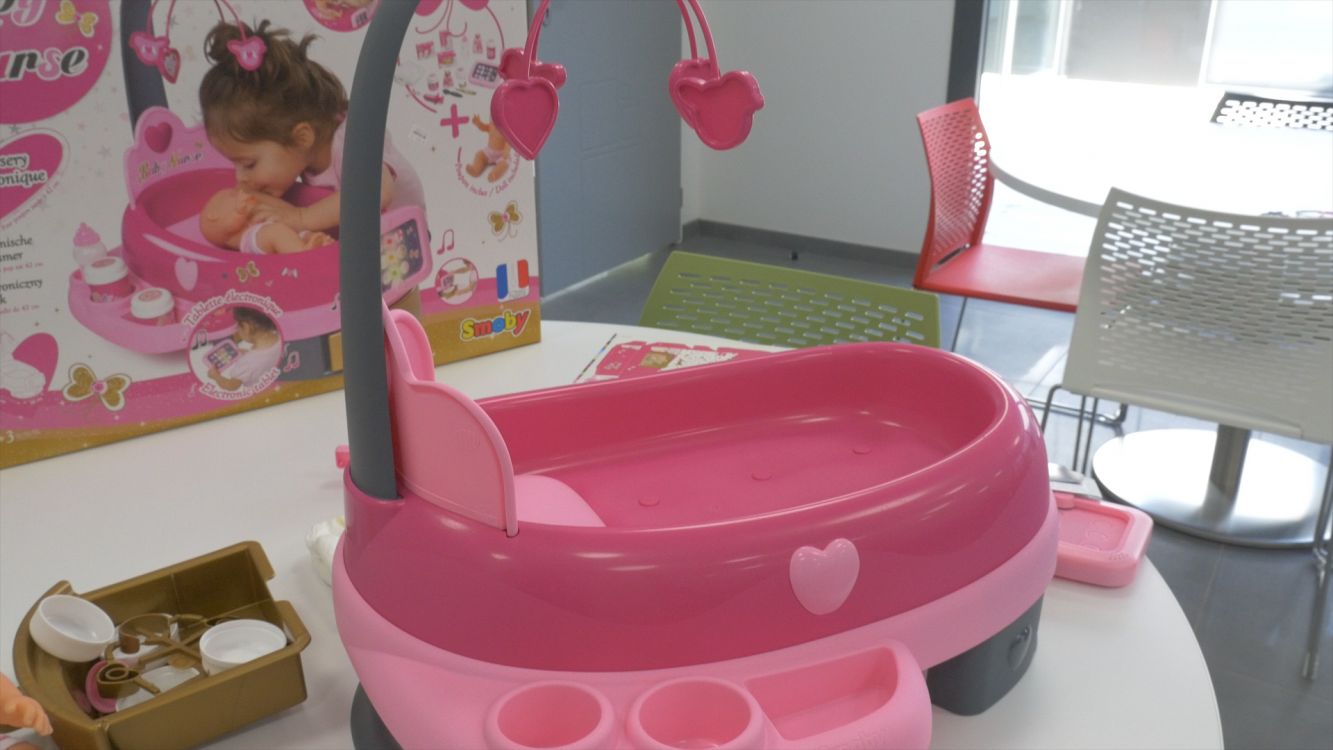 Smoby toys - 220317 - Baby Nurse Nursery Electronique + Poupon 