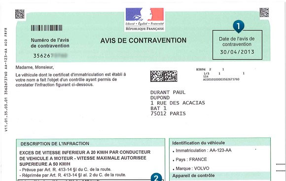 Les contraventions \