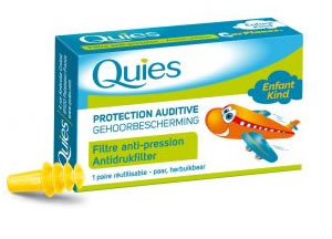 Quies Protection Auditive EarPlanes Enfants boite de 1 paire